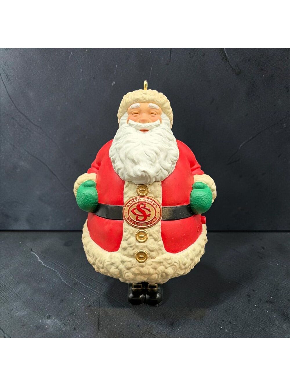 Vintage Santa Claus North Pole Electronic Christmas (NEEDS New Battery) 4.5”